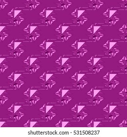 Memfis modern stylish texture. Futuristic abstract texture for backdrop. Geometric seamless ornament. Repeating decoration print. Seamless primitive geometric pattern. Trendy hipster seamless pattern.