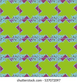 Memfis modern stylish texture. Futuristic abstract texture for backdrop. Geometric seamless ornament. Repeating decoration print. Seamless primitive geometric pattern. Trendy hipster seamless pattern.