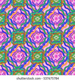 Memfis modern stylish texture. Futuristic abstract texture for backdrop. Geometric seamless ornament. Repeating decoration print. Seamless primitive geometric pattern. Trendy hipster seamless pattern.