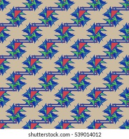 Memfis modern stylish texture. Futuristic abstract texture for backdrop. Geometric seamless ornament. Repeating decoration print. Seamless primitive geometric pattern. Trendy hipster seamless pattern.