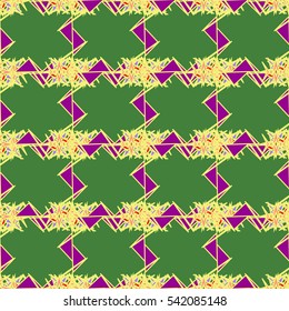 Memfis modern stylish texture. Futuristic abstract texture for backdrop. Geometric seamless ornament. Repeating decoration print. Seamless primitive geometric pattern. Trendy hipster seamless pattern.