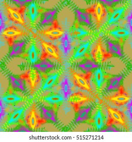 Memfis style abstract backdrop. Geometric seamless pattern. Repeating decoration print. Seamless primitive geometric background.