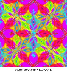 Memfis style abstract backdrop. Geometric seamless pattern. Repeating decoration print. Seamless primitive geometric background.