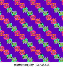 Memfis style abstract backdrop. Geometric seamless pattern. Repeating decoration print. Seamless primitive geometric background.