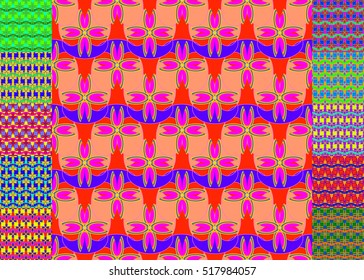 Memfis style abstract backdrop. Geometric seamless pattern. Repeating decoration print. Seamless primitive geometric background.