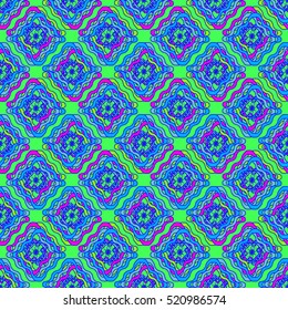 Memfis style abstract backdrop. Geometric seamless pattern. Repeating decoration print. Seamless primitive geometric background.