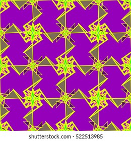 Memfis style abstract backdrop. Geometric seamless pattern. Repeating decoration print. Seamless primitive geometric background.