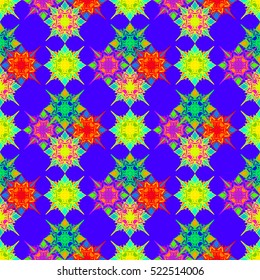 Memfis style abstract backdrop. Geometric seamless pattern. Repeating decoration print. Seamless primitive geometric background.