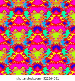 Memfis style abstract backdrop. Geometric seamless pattern. Repeating decoration print. Seamless primitive geometric background.