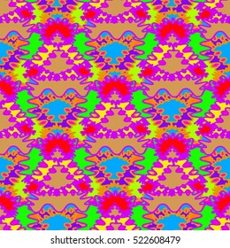 Memfis style abstract backdrop. Geometric seamless pattern. Repeating decoration print. Seamless primitive geometric background.