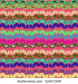 Memfis style abstract backdrop. Geometric seamless pattern. Repeating decoration print. Seamless primitive geometric background.