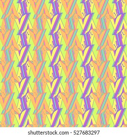 Memfis style abstract backdrop. Geometric seamless pattern. Repeating decoration print. Seamless primitive geometric background.