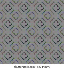 Memfis style abstract backdrop. Geometric seamless pattern. Repeating decoration print. Seamless primitive geometric background.