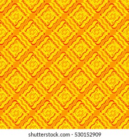 Memfis style abstract backdrop. Geometric seamless pattern. Repeating decoration print. Seamless primitive geometric background.