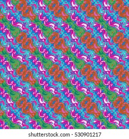 Memfis style abstract backdrop. Geometric seamless pattern. Repeating decoration print. Seamless primitive geometric background.