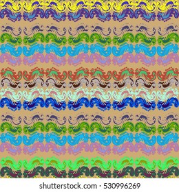 Memfis style abstract backdrop. Geometric seamless pattern. Repeating decoration print. Seamless primitive geometric background.