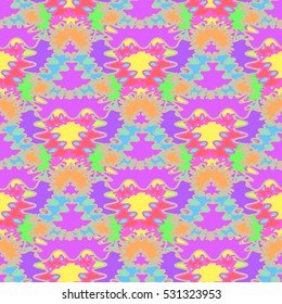 Memfis style abstract backdrop. Geometric seamless pattern. Repeating decoration print. Seamless primitive geometric background.