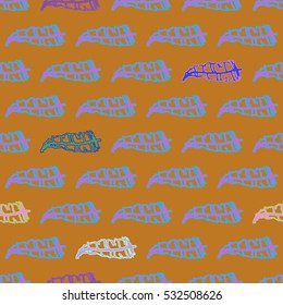 Memfis style abstract backdrop. Geometric seamless pattern. Repeating decoration print. Seamless primitive geometric background.