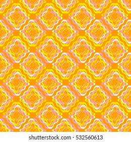Memfis style abstract backdrop. Geometric seamless pattern. Repeating decoration print. Seamless primitive geometric background.
