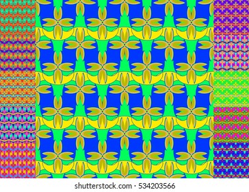 Memfis style abstract backdrop. Geometric seamless pattern. Repeating decoration print. Seamless primitive geometric background.