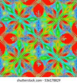 Memfis style abstract backdrop. Geometric seamless pattern. Repeating decoration print. Seamless primitive geometric background.