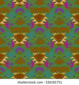 Memfis style abstract backdrop. Geometric seamless pattern. Repeating decoration print. Seamless primitive geometric background.