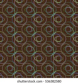 Memfis style abstract backdrop. Geometric seamless pattern. Repeating decoration print. Seamless primitive geometric background.