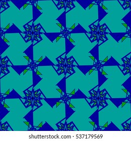 Memfis style abstract backdrop. Geometric seamless pattern. Repeating decoration print. Seamless primitive geometric background.