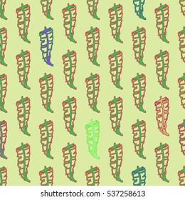 Memfis style abstract backdrop. Geometric seamless pattern. Repeating decoration print. Seamless primitive geometric background.