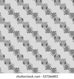 Memfis style abstract backdrop. Geometric seamless pattern. Repeating decoration print. Seamless primitive geometric background.