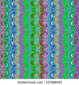 Memfis style abstract backdrop. Geometric seamless pattern. Repeating decoration print. Seamless primitive geometric background.