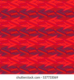 Memfis style abstract backdrop. Geometric seamless pattern. Repeating decoration print. Seamless primitive geometric background.