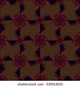 Memfis style abstract backdrop. Geometric seamless pattern. Repeating decoration print. Seamless primitive geometric background.