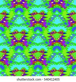 Memfis style abstract backdrop. Geometric seamless pattern. Repeating decoration print. Seamless primitive geometric background.