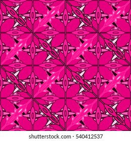 Memfis style abstract backdrop. Geometric seamless pattern. Repeating decoration print. Seamless primitive geometric background.