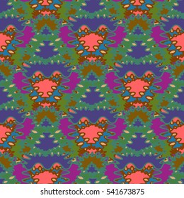 Memfis style abstract backdrop. Geometric seamless pattern. Repeating decoration print. Seamless primitive geometric background.