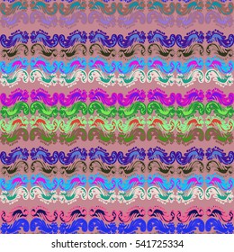 Memfis style abstract backdrop. Geometric seamless pattern. Repeating decoration print. Seamless primitive geometric background.