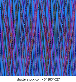 Memfis style abstract backdrop. Geometric seamless pattern. Repeating decoration print. Seamless primitive geometric background.