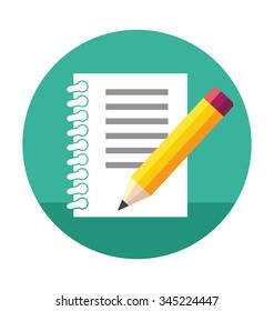 
Memo Book Colored Vector Illustration
