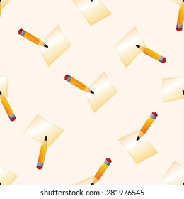 Memo , cartoon seamless pattern background