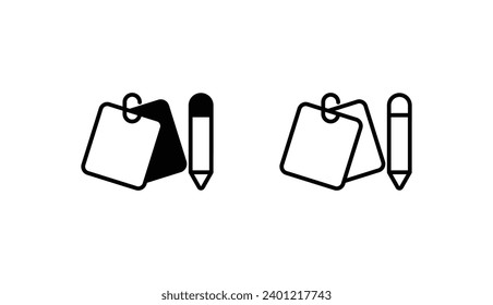 Memo icon design with white background stock illustration