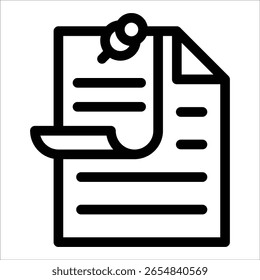 Memo Icon Element For Design