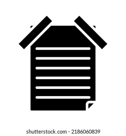 Memo icon. notepad sign. document and file symbol. vector illustration