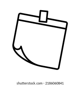 Memo icon. notepad sign. document and file symbol. vector illustration
