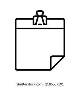 Memo icon. notepad sign. document and file symbol. vector illustration