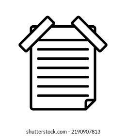 Memo icon. notepad sign. document and file symbol. vector illustration