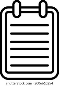 Memo Linear Vector Icon Design