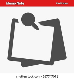 Memo Note Icon. Professional, pixel perfect icons optimized for both large and small resolutions. EPS 8 format.