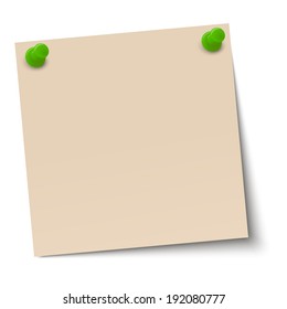 Memo / note with pin needle