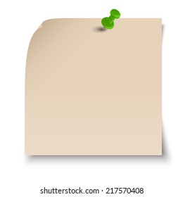 Memo / note with pin needle